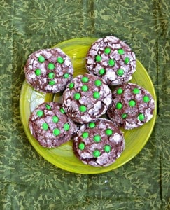 These Thing Mint Stuffed Chocolate Cookies are perfect for St. Patrick's Day!
