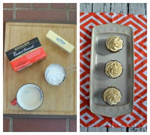 Everything you need to make a tasty Orange Frosting to go with my Vanilla Chai Cupcakes