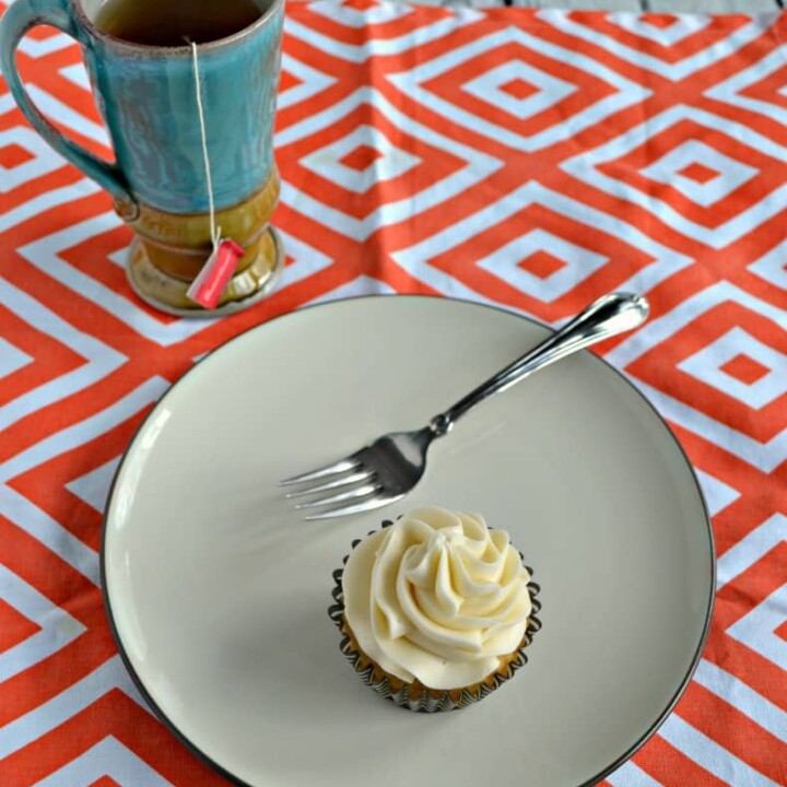 Looking for a sweet to go along with tea time? Try my Vanilla Chai Cupcakes with Orange Frosting!