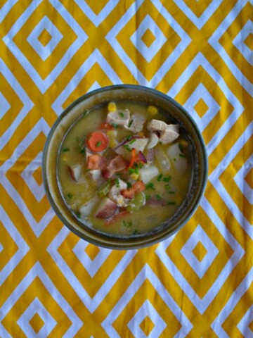 Looking for something to warm you up? Try a bowl of this delicious New England Style Chicken Chowder.