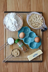 Everything you need to make the most delicious Grandma's Oatmeal Cookies!