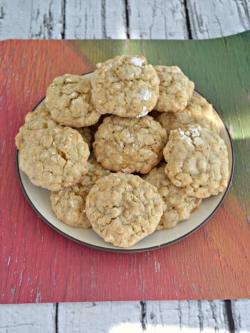 Grandma's Oatmeal Cookies are a delicious soft and chewy cookie rolled in powdered sugar.
