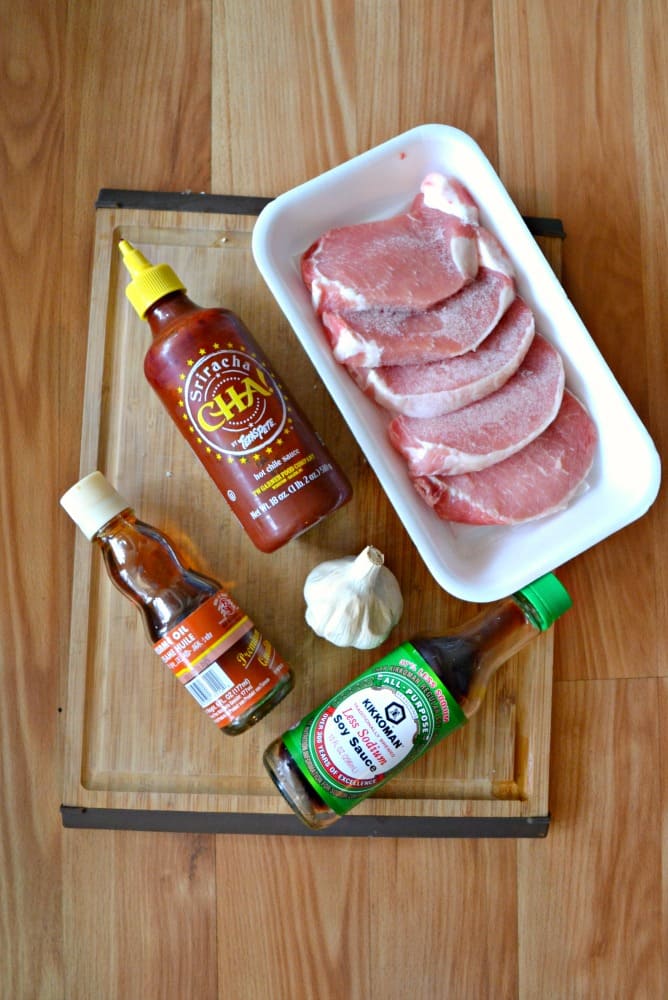 Everything you need to make Korean Style Pork Chops!