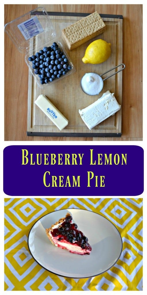Happy Pie Day!   Celebrate with this easy to make and totally delicious Blueberry Lemon Cream Pie with graham cracker crust!