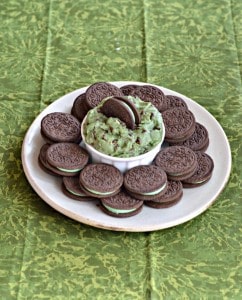 Try my awesome Mint Chocolate Chip Cookie Dough Dip for St. Patrick's Day