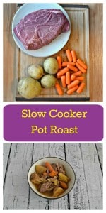 Looking for a delicious and easy to make weeknight meal? Try this tasty Slow Cooker Pot Roast with carrots and potatoes.