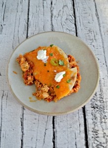Love the flavors in this tasty One Pan Chicken Enchilada Rice Bake