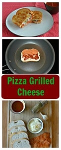 It only takes a few minutes to make a mouthwatering Pizza Grilled Cheese Sandwich