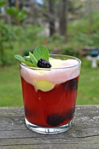 I love the sweet and tart flavor of these Blackberry Lemon Cocktail Floats.