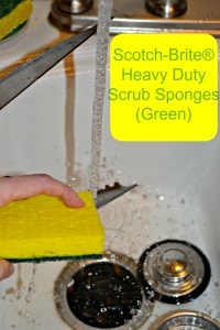 Scotch-Brite Heavy Duty Scrub Sponges are great for cleaning baked on foods.