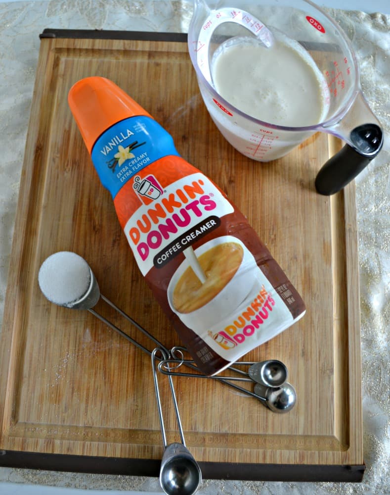 Make your own homemade vanilla whipped cream using Dunkin' Donuts® Vanilla Creamer!