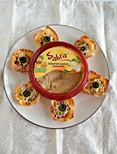 Looking for a snack to fuel you until dinner? Try these easy Hummus Taco Cups ready in about 15 minutes!