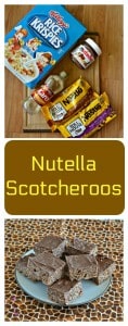There's only a few ingredients in these easy and delicious No Bake Nutella Scotcheroos!