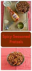 Need a snack while you fire up the grill? Try these Spicy Seasoned Pretzels made with Frank's RedHot!