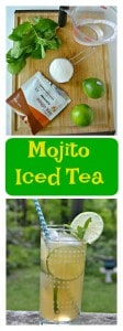It only takes a few minutes to make this incredible Mojito Iced Tea!