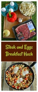 Grab your favorite Certified Angus Beef Brand steak and make this awesome Steak and Eggs Breakfast Hash!