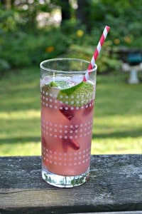 Sip on this refreshing Cherry Lemonade Spritzer all summer long!