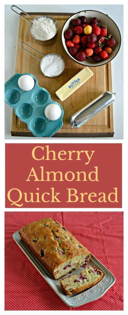 Everything you need to make delicious Cherry Almond Quick Bread!
