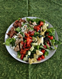 Looking for a delicious entree salad? Try this tasty Greek Cobb Salad with homemade dressing!