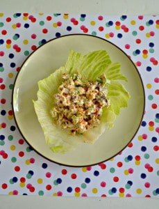 Loaded Chicken Salad is great as a sandwich or with crackers!