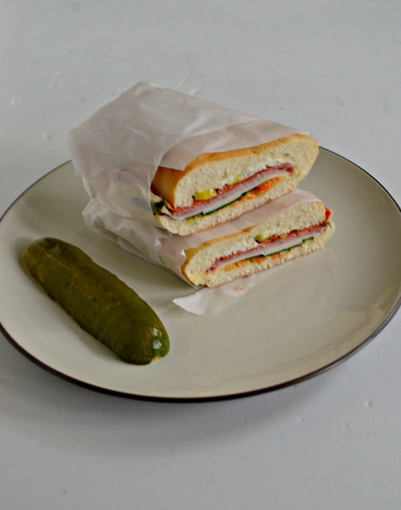 Looking for a sandwich that is filling enough to eat for dinner? Try this awesome Muffuletta Sandwich!