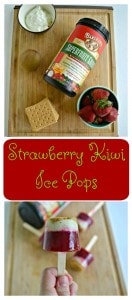 Looking for a fun frozen treat? Take a lick of these Strawberry Kiwi Ice Pops!
