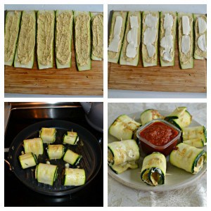 Looking for a fresh and tasty snack? Try these awesome Zucchini Roll Ups with Hummus and Mozzarella!