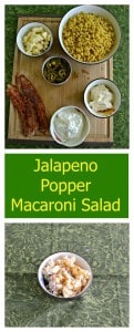 It's easy to make this spicy Jalapeno Popper Macaroni salad recipe!