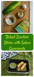 We love these Baked Zucchini Sticks with Sabra Guacamole Singles!