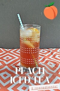 Pin Image : A glass of iced tea, text title.