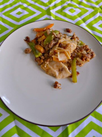 Looking for a tasty weeknight meal the whole family will enjoy? Try this stove top Pierogi with Sausage and Peppers