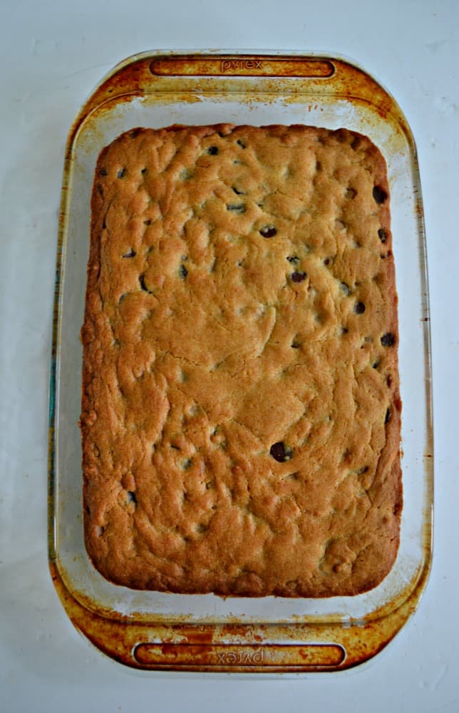 We love the flavors in these Salted Caramel Chocolate Chip Cookie Bars!