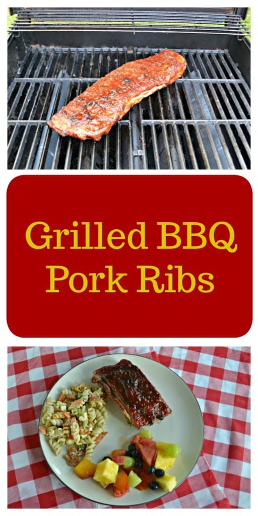 With a dry rub and homemade BBQ sauce these Grilled BBQ Pork Ribs will be a hit at any cook out!