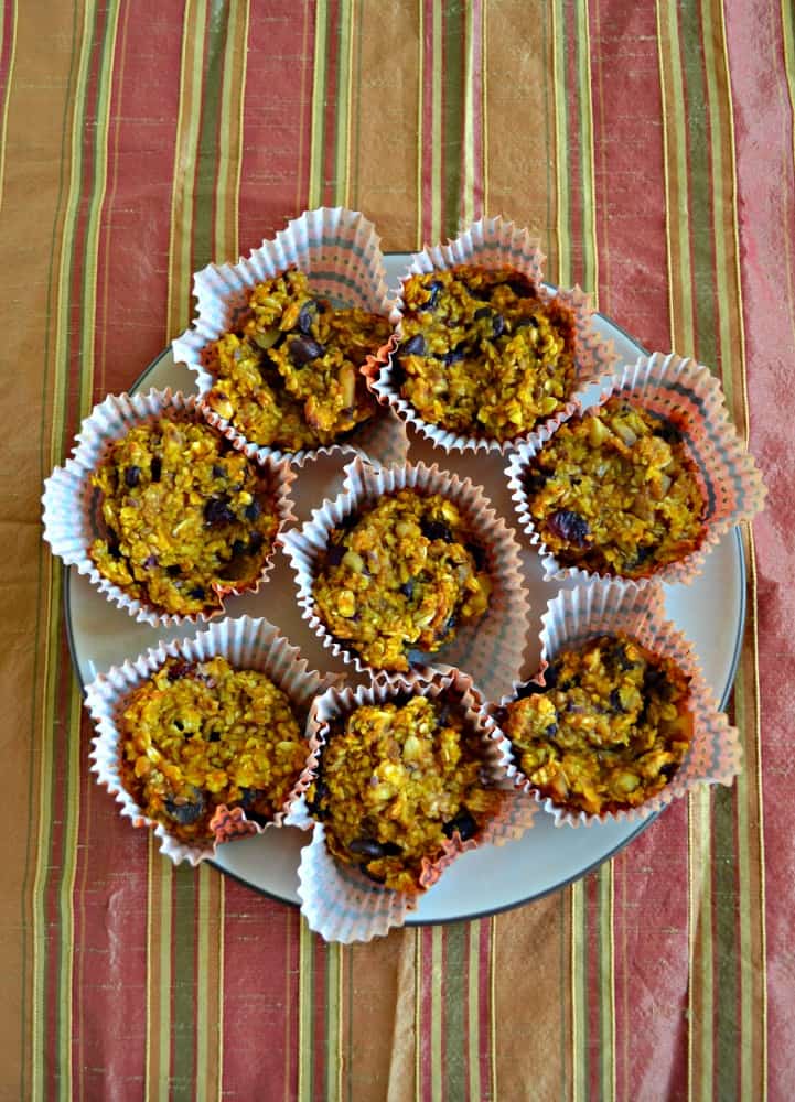 Looking for a filling and delicious breakfast that doesn't take long to make? Try my tasty Pumpkin Oatmeal Cups!