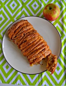 You'll want to grab more than one piece of this Caramel Apple Pull Apart Bread!
