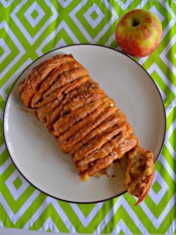 You'll want to grab more than one piece of this Caramel Apple Pull Apart Bread!