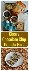 Looking for a delicious snack that's healthy and will fill you up? Try my Chewy Chocolate Chip Granola Bars!