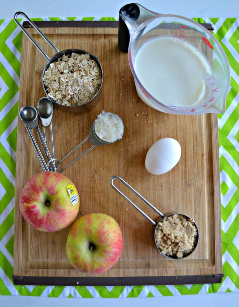 Everything you need to make Apple Oatmeal Cups!