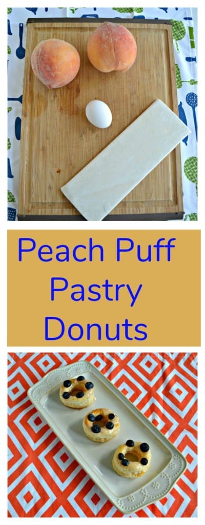 Everything you need to make Puff Pastry Peach Donuts