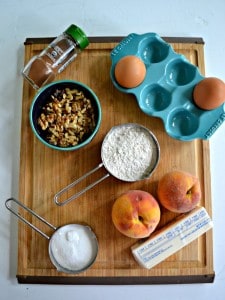 Everything you need to make Peach Walnunt Quick Bread