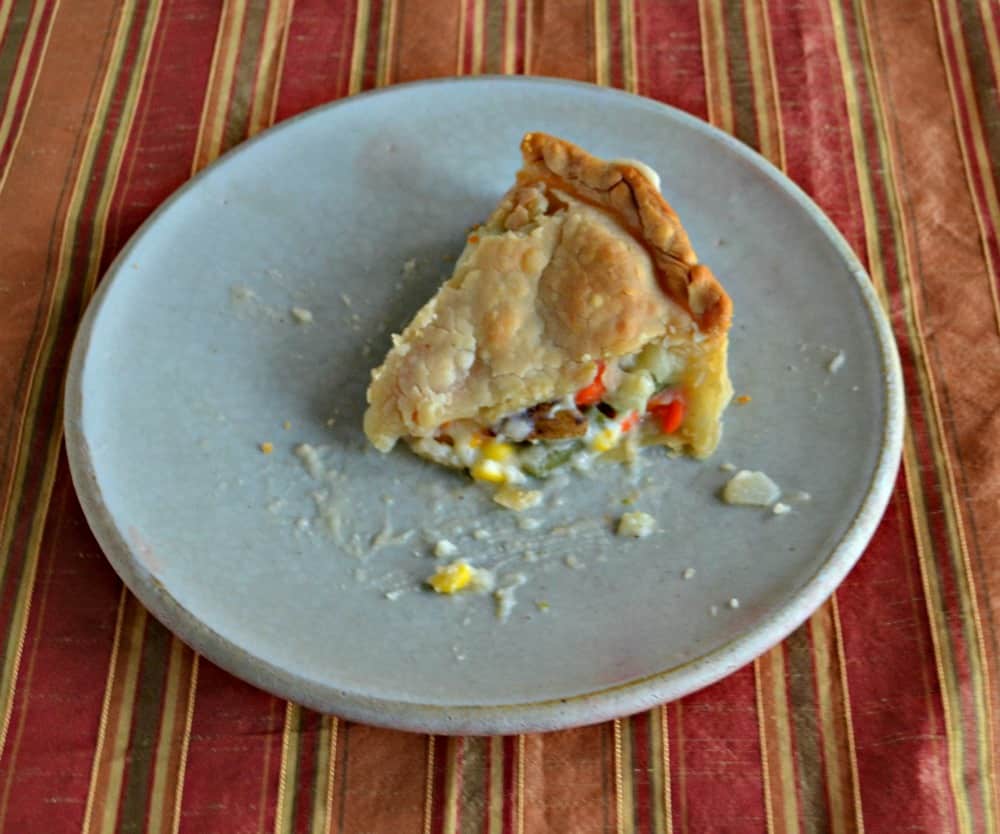 This chicken pot pie tastes great and can be frozen ahead of time!
