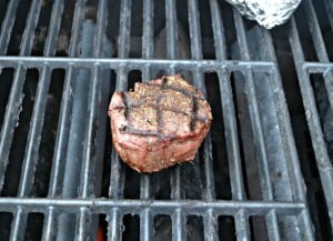 Mix up a batch of Herb Bouquet Steak Rub and put it on any steak you want to grill.