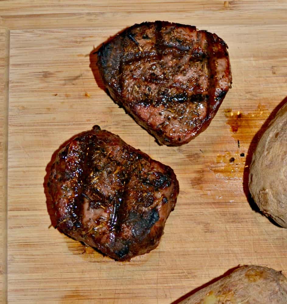 Herb Bouquet Steak Rub makes a delicious crust on grilled steaks.