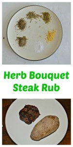 We love this easy Herb Bouquet Steak Rub on our grilled steaks!