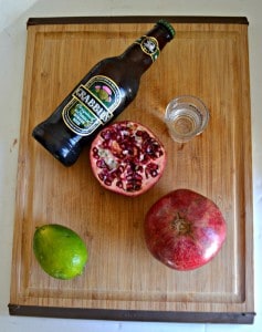 Everything you need to make a Pomegranate Moscow Mule