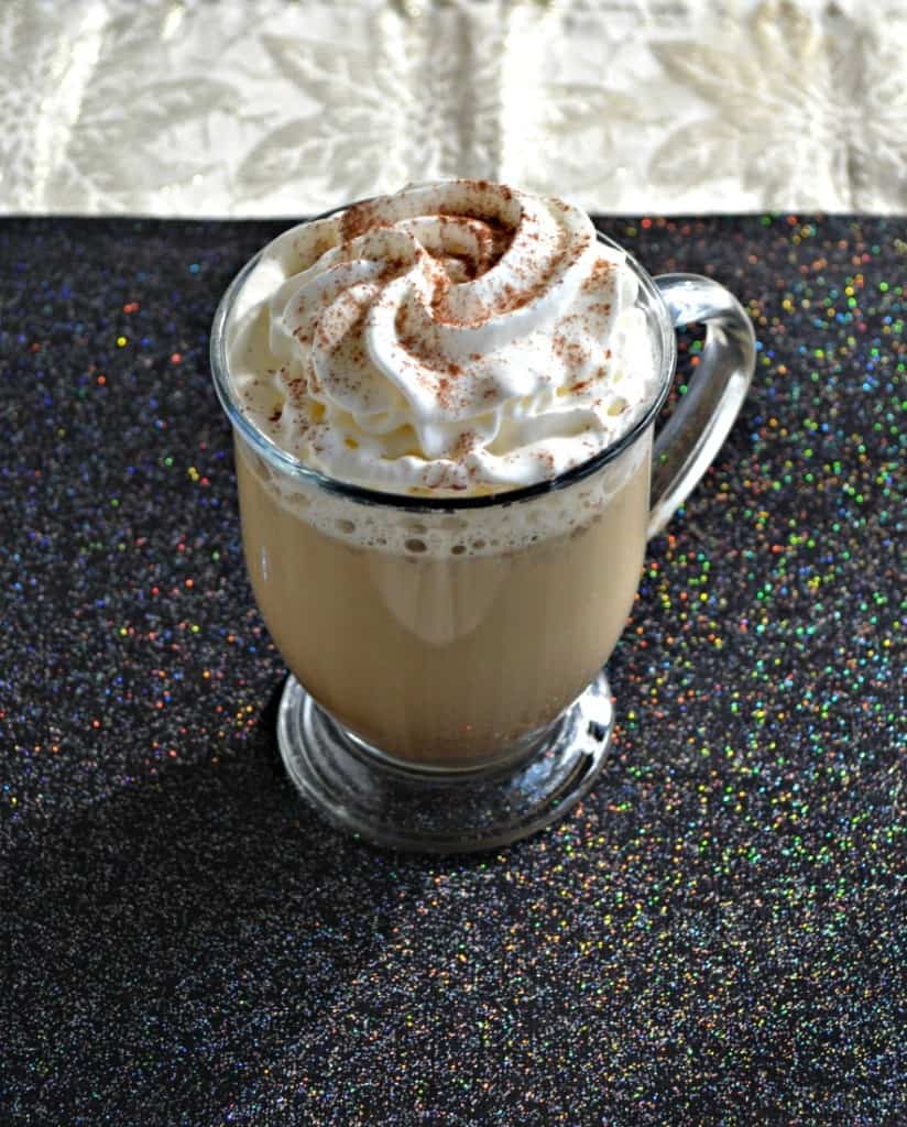 Enjoy a delicious and rich Slow Cooker Gingerbread Latte!