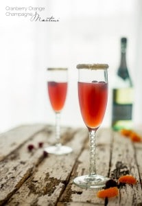 Orange Cranberry Cocktail with Champagne