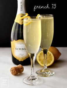 French 75 Champagne Cocktail