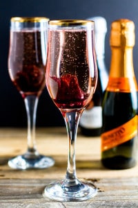 Bubbly Hibiscus Cocktail