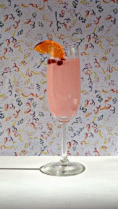 Pomegranate Orange Champagne Cocktail